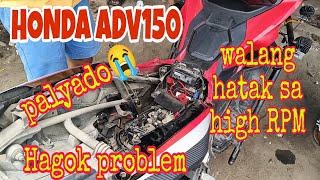 Honda ADV150 Palyado Hagok problem at walang hatak sa high RPM [upl. by Yoong]