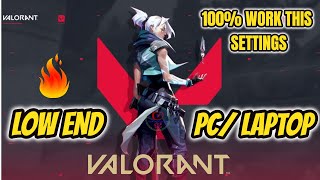 How To Install Valorant Gaming In Low End PC  LAPTOP 🔥🔥🔥 [upl. by Joshi]