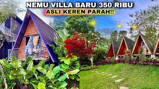 VILLA MURAH DI PUNCAK BOGOR CUMA 350 RIBUAN  De Wind Villas Glamping Baru [upl. by Shanon]