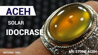 IDOCRASE SOLAR ACEH  agate  gemstones  precious stones jade  ring stone [upl. by Aceissej]