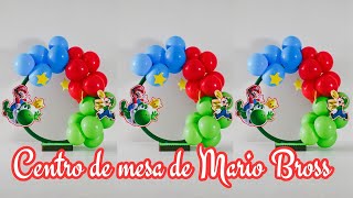 Como hacer un centro mesa 🍄 Decoracion Mario Bross 🍄 Super Mario 🍄Centerpiece [upl. by Eicram]