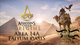 Assassins Creed Origins 2017 Area 14A Faiyum Oasis [upl. by Enilhtak714]