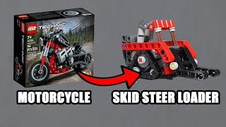 42132 Skid Steer Loader  Lego Technic Alternative MOC Tutorial [upl. by Warms]