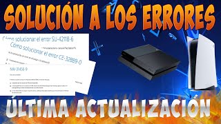 Solución a los errores de la última actualización de PS4 1050 y PS5 2301 [upl. by Bunow980]