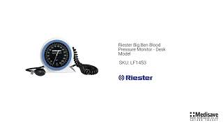 Riester Big Ben Blood Pressure Monitor Desk Model LF1453 [upl. by Laenej]