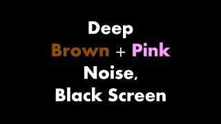 🔴 Deep Brown  Pink Noise Black Screen 🟤🌸⬛ • Live 247 • No midroll ads [upl. by Adley]