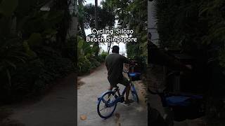 Cycling at Siloso Beach Sentosa Island Singapore travel travelling sentosa singapore [upl. by Emsmus]