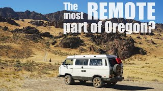 The most REMOTE part of Oregon  We take our VW Vanagon out to explore Leslie Gulch and the Steens [upl. by Jos]