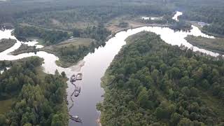 Belarus  Berezina river Summer 2020 Seadoo jet ski ride [upl. by Ahsikat]