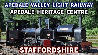 Apedale Valley Light Railway  TRAIN RIDE  Apedale Heritage Centre  Chesterton [upl. by Annoif707]