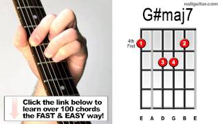 Gmaj7 Guitar Chord Lesson  Easy Major 7th Tutorial [upl. by Dow]