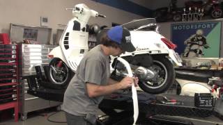 How to Replace a Broken Reflector on a Vespa [upl. by Ecirahs239]