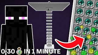 Minecraft Enderman XP Farm 121  BEST DESIGN [upl. by Nosam]