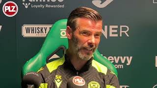 Stuart Kettlewell FULL PRESS CONFERENCE Hibs 12 Motherwell [upl. by Niknar954]