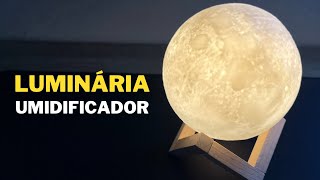 ABAJUR DE LUA 🌕 Luminária 3D e umidificador APROVADÍSSIMO [upl. by Ennyleuqcaj797]