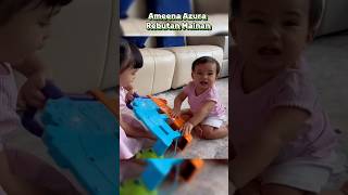 Ameena Azura Rebutan Mainan Mainannya kado dari Kakak Na malah diambil lagi ameena azura [upl. by Ebbie]