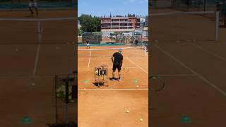 Petros Tsitsipas and Apostolos Tsitsipas Tennis 🎾 Practice at The Academy tennis practice coach [upl. by Chaille]