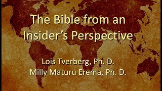 Reading the Bible from an Insiders Perspective [upl. by Ralaigh]