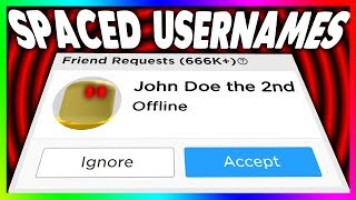 rare roblox usernames 4 SPACED USERNAMES [upl. by Renba]