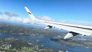 FINNAIR E190 take off from Bergen Flesland 4K [upl. by Nej936]