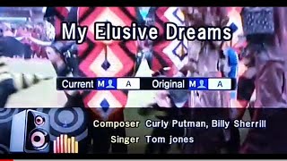 MY ELUSIVE DREAMS Tom Jones 🎵Karaoke Version🎵 [upl. by Donelson]