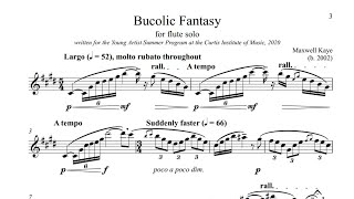 Maxwell Kaye Bucolic Fantasy Mimi Stillman flute [upl. by Antonino564]