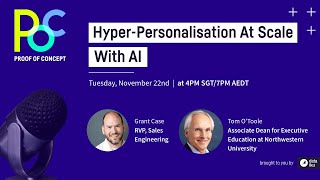 HyperPersonalisation At Scale With AI [upl. by Ahsimak]