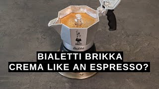 Bialetti Brikka CREATES Perfect Crema EVERY TIME [upl. by Lleddaw]