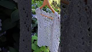 Gilet en coton au crochet crochet  crocheting giletcrochet [upl. by Atinaj]