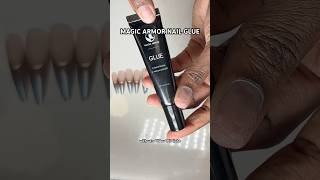 Magic Armor Nail Glue Tutorial and Review shorts [upl. by Morven]