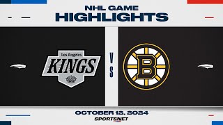 NHL Highlights  Kings vs Bruins  October 12 2024 [upl. by Timon]