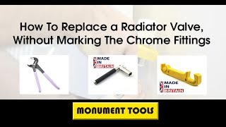 How to replace a radiator valve without marking the chrome fittings [upl. by Irbua]