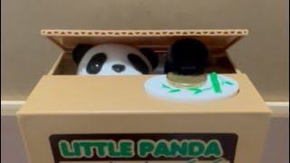 🌈 🐼LET’S PLAY CUTE PANDA COIN BANK GAME TOY 🌈🐼 ASMR SOUND 02 [upl. by Stent]