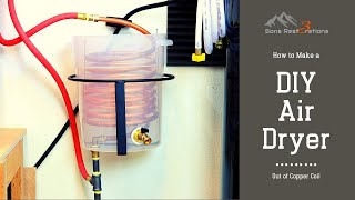 The Copper Coil Air DryerCompressor Aftercooler DIY Setup Part Two [upl. by Noman]