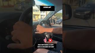 Palming the wheel there is a disclaimer 😱 can you guess where you can palm driving error drive [upl. by Haet]