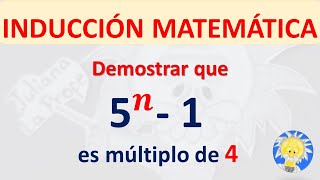 📌 DEMOSTRAR Múltiplo por INDUCCIÓN MATEMÁTICA  Juliana la Profe [upl. by Mastat484]