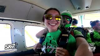 Tandem Skydive Salto de Paraquedas Algarve Beatriz [upl. by Yllut]