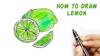 How to Draw Lemon Easy [upl. by Anayk]