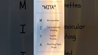 Mnemonic  Method Of Collection Of  Gingival Crevicular Fluid dentistry shortsviral mnemonics [upl. by Ayekal]