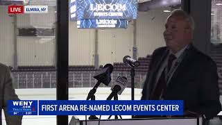 Elmiras First Arena renamed LECOM Events Center [upl. by Winthrop]