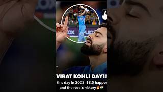 114 Happy 185 day viratkohli indvspak2022 cricket shorts [upl. by Ynafit]