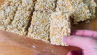 Simple Yummy Crispy Rice  Only 2 Ingredients [upl. by Ylla]