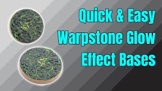 How To Create Warpstone Glow Bases For Skaven Miniatures warhammer miniaturepainting skaven [upl. by Stine]