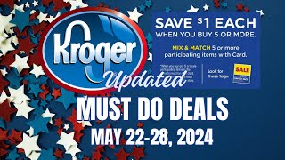 NEW FREEBIE Kroger UPDATED Again Must Do Deals for 522528  More Mega  FREEBIE [upl. by Rotman]