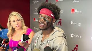 Alabama WR Germie Bernard on his gamewinning TD vs South Carolina [upl. by Ayotan]