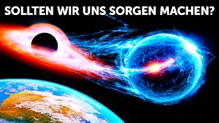 Was wäre wenn ein Schwarzes Loch und ein Neutronenstern direkt neben der Erde kollidieren würden [upl. by Emiatej717]