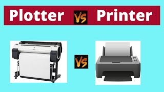 What is Difference Between Plotter and Printer [upl. by Monro]