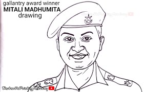 Mitali Madhumita drawing special for gallantry award winners veergatha project competition [upl. by Spracklen402]