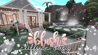 Blush Hillside Oasis  Bloxburg Speedbuilds  Nixilia [upl. by Eyllib81]