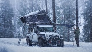 18F Winter Camping and Hot Springs in Idaho [upl. by Ahtimat930]